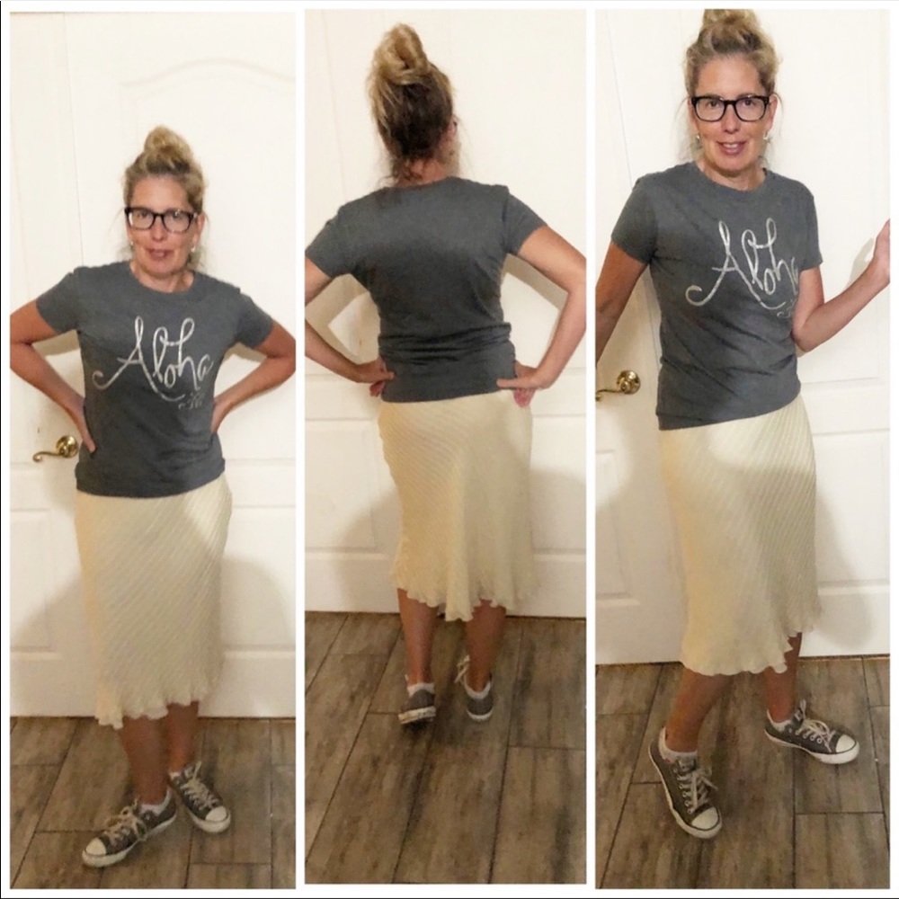 Lauren Ralph Lauren beaded georgette skirt, 8p